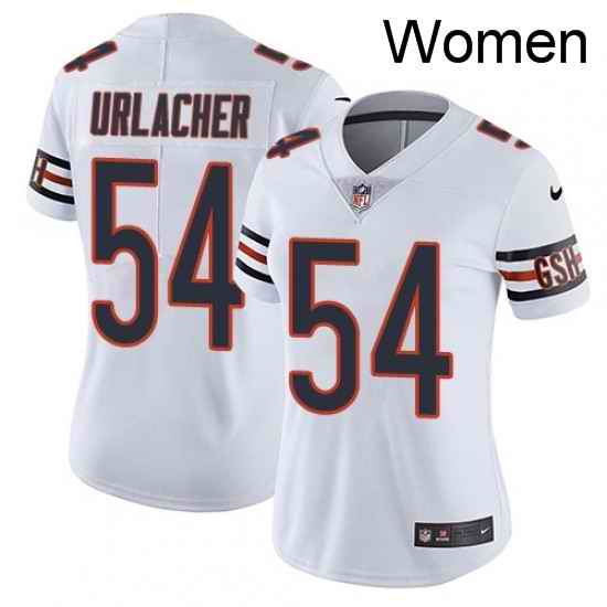 Womens Nike Chicago Bears 54 Brian Urlacher Elite White NFL Jersey